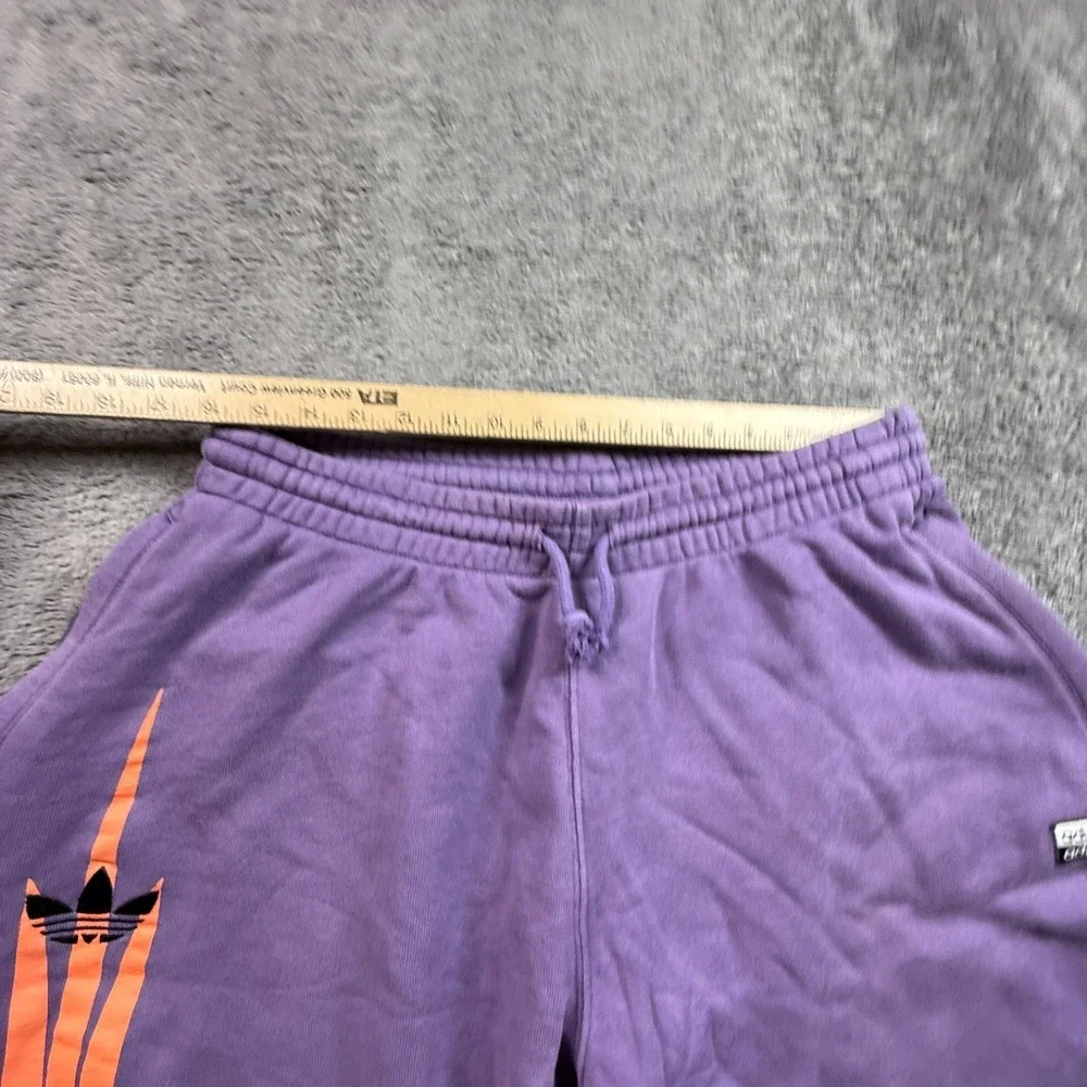 Adidas Originals Men's Tech Purple French Terry Sweat Shorts Relaxed Sz Large